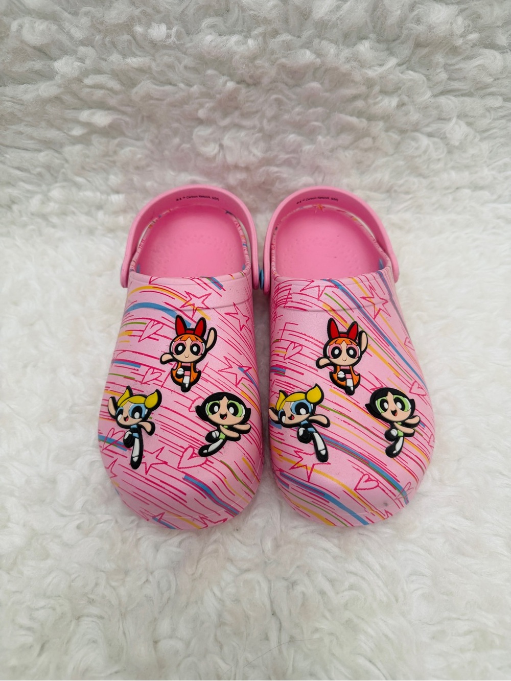 Pink Powerpuff Girls Kids Slip-On Clogs